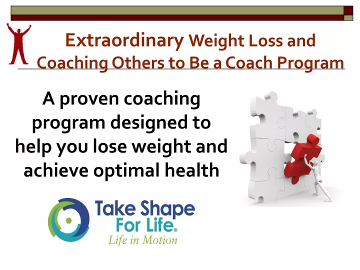 a proven coaching program designed to help you lose weight and achieve optimal health