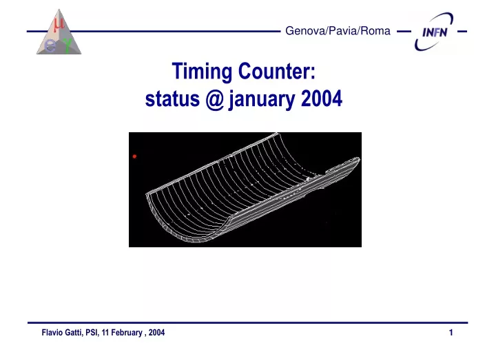 timing counter status @ january 2004