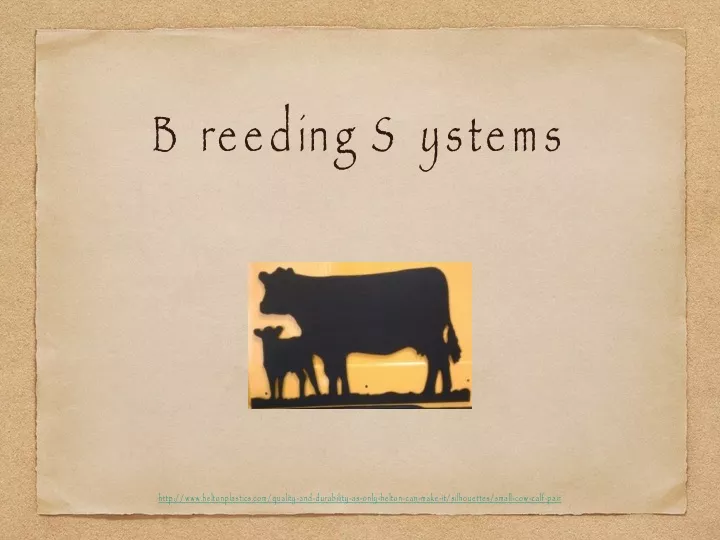 breeding systems