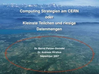 Computing Strategien am CERN oder Kleinste Teilchen und riesige Datenmengen