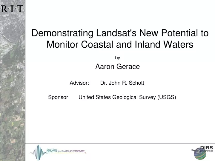 demonstrating landsat s new potential to monitor coastal and inland waters