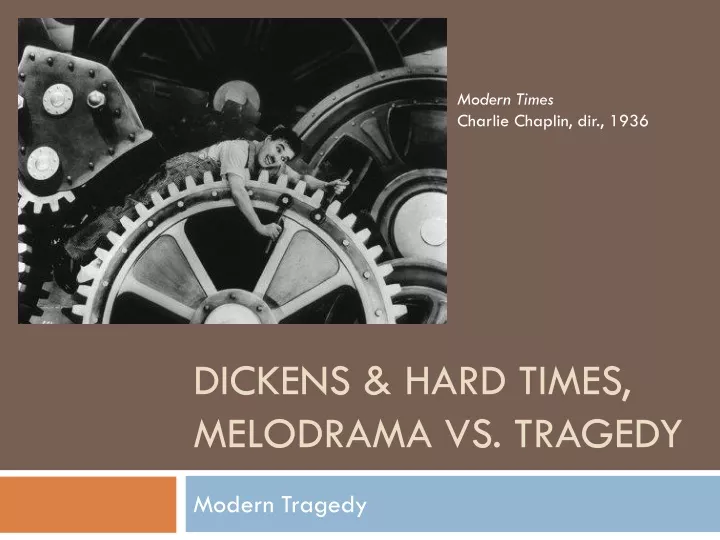 dickens hard times melodrama vs tragedy
