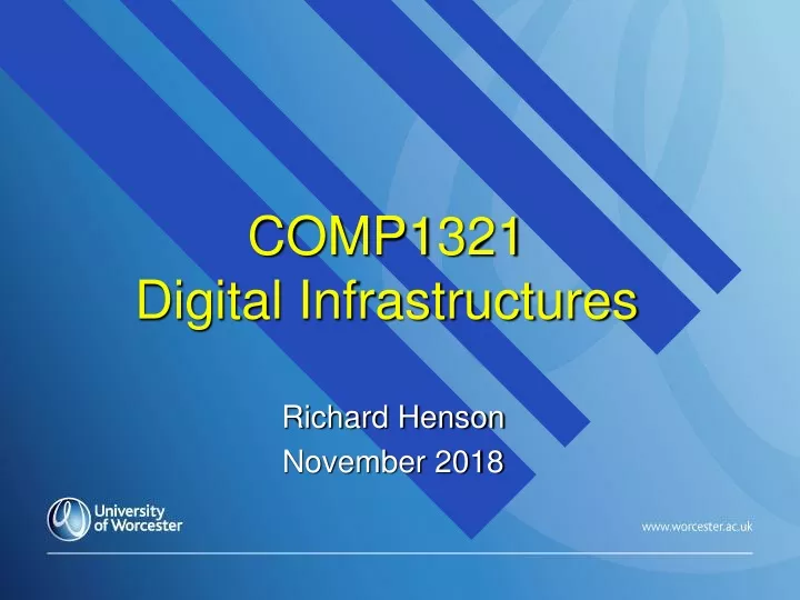 comp1321 digital infrastructures