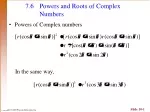 Exploring Powers and Roots of Complex Numbers - slide 1