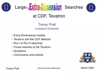 Large                                Searches at CDF, Tevatron