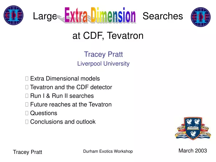 large searches at cdf tevatron