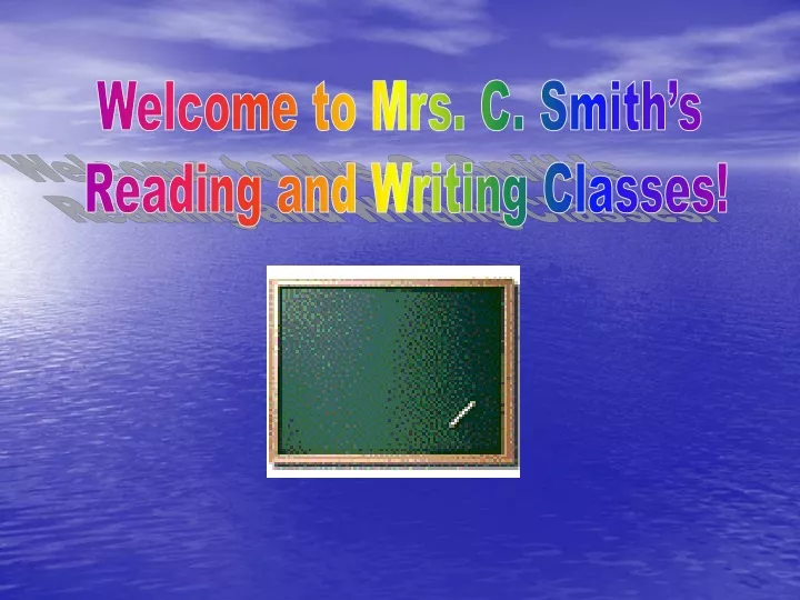 welcome to mrs c smith s reading and writing