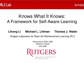 Knows What It Knows: A Framework for Self-Aware Learning