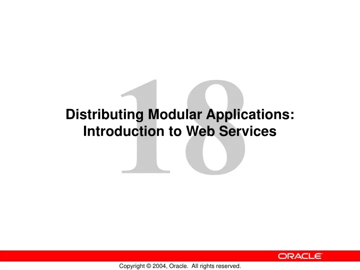 distributing modular applications introduction to web services