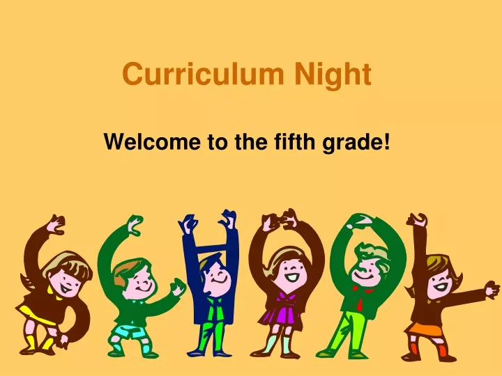 curriculum night