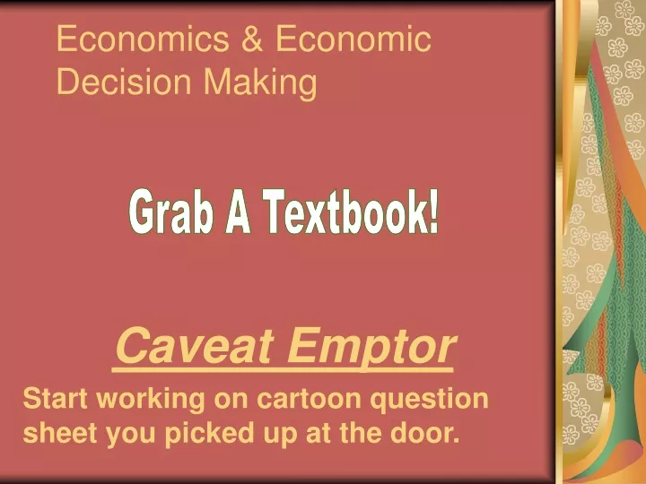 economics economic decision making