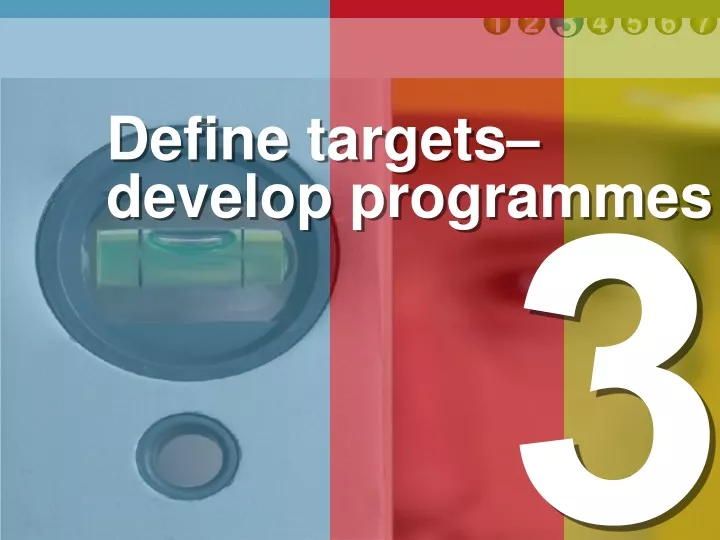 define targets develop programmes