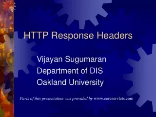 HTTP Response Headers