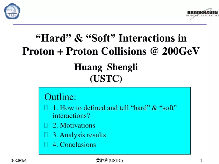 hard soft interactions in proton proton collisions @ 200gev