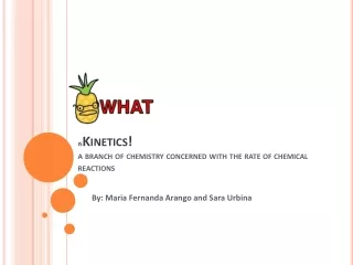 is Kinetics ! a  branch  of  chemistry concerned with the rate  of  chemical reactions