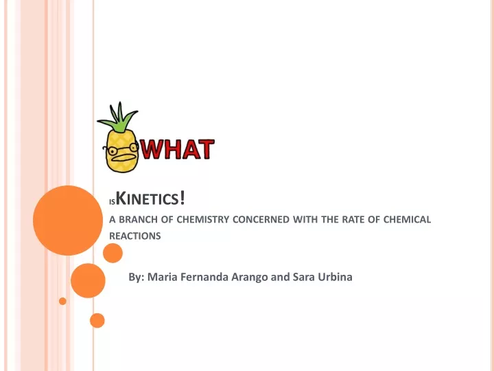 is kinetics a branch of chemistry concerned with the rate of chemical reactions