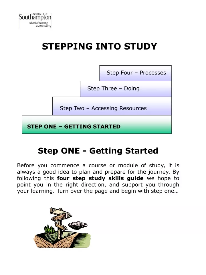 stepping into study