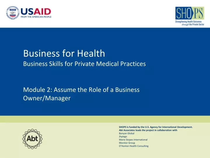 business for health business skills for private medical practices