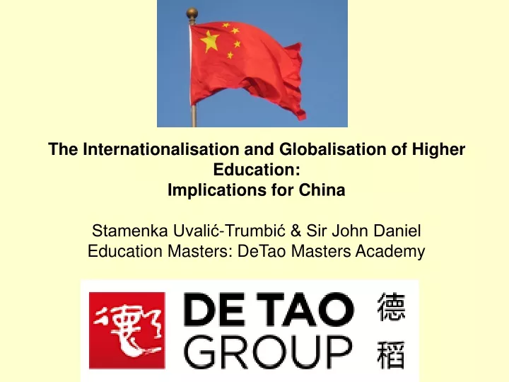 the internationalisation and globalisation