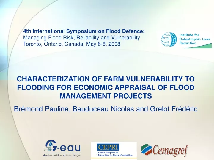 4th international symposium on flood defence