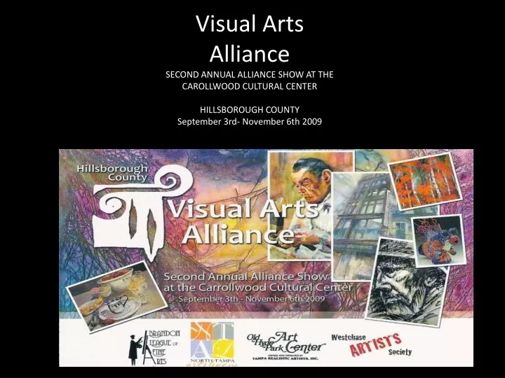 visual arts alliance second annual alliance show