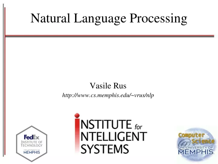 natural language processing