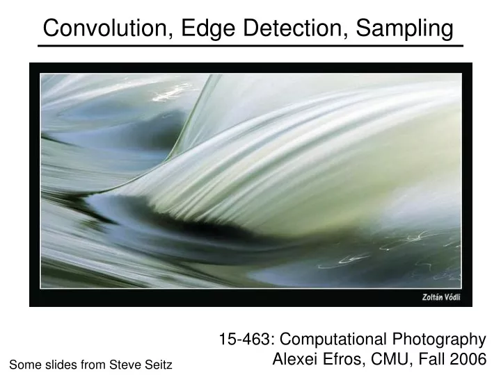 convolution edge detection sampling