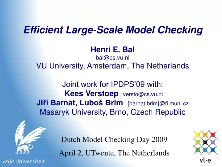 efficient large scale model checking henri