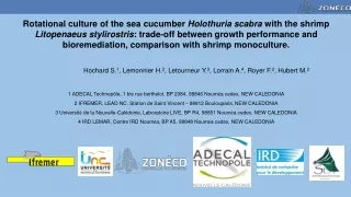 Sea cucumber fisheries represent 17 000 T.y -1  in dry weight  (56 à 130 millions of US$.)