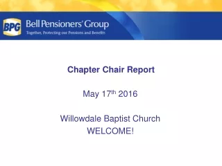 Chapter Chair Report