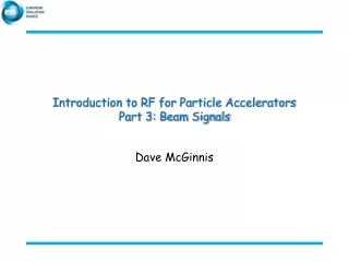 Introduction to RF for Particle Accelerators Part 3: Beam Signals