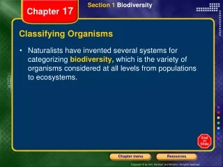 Classifying Organisms