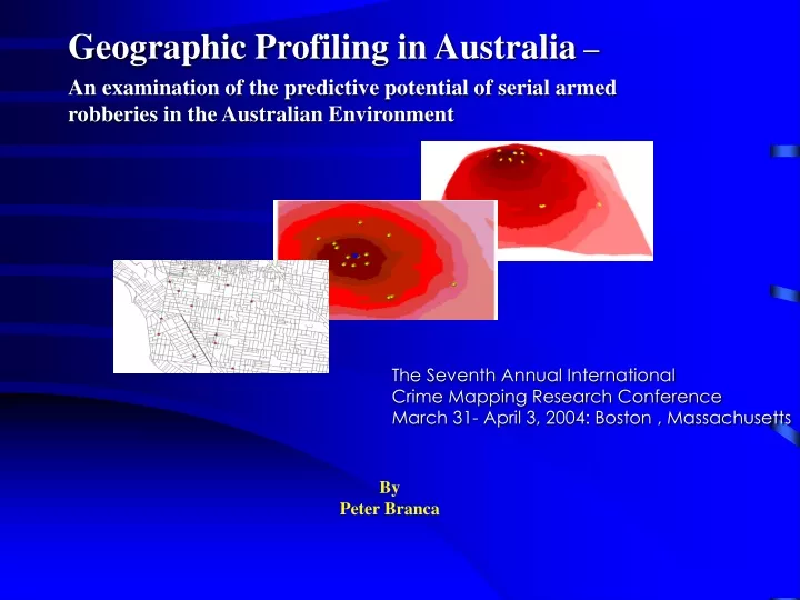 geographic profiling in australia an examination