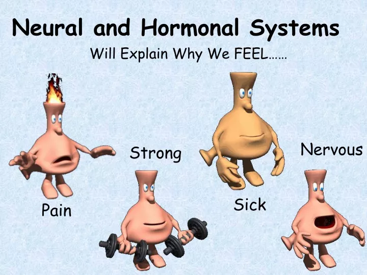 neural and hormonal systems