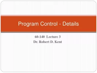 Program Control - Details