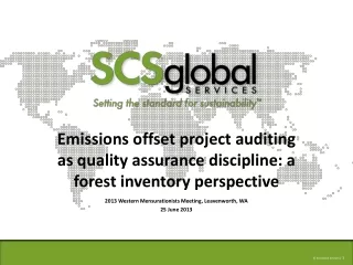 Emissions offset project auditing as quality assurance discipline: a forest inventory perspective