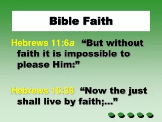 Bible Faith