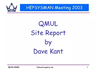 HEPSYSMAN Meeting 2003