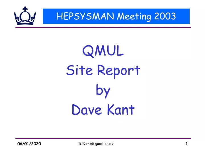 hepsysman meeting 2003