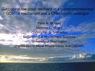 Subtropical low cloud feedback in a superparameterized GCM - a mechanism and a CRM column analogue