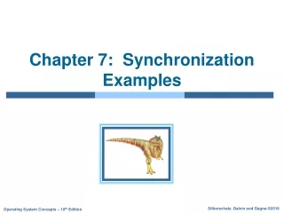 Chapter 7:  Synchronization Examples