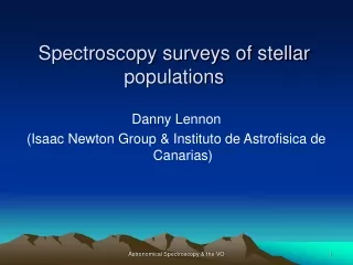 Spectroscopy surveys of stellar populations