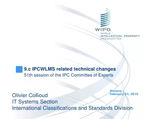 9.c IPCWLMS related technical changes 51th session of the IPC Committee of Experts
