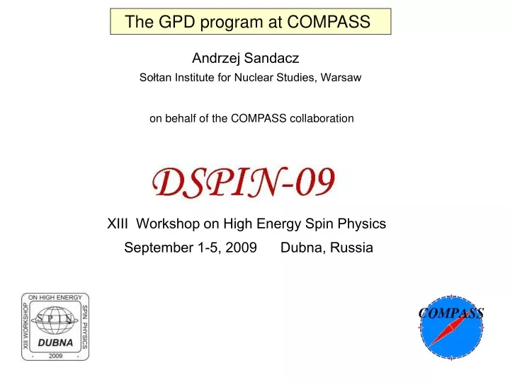 the gpd program at compass
