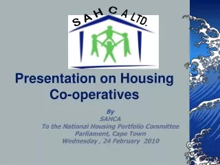 Presentation on Housing Co-operatives