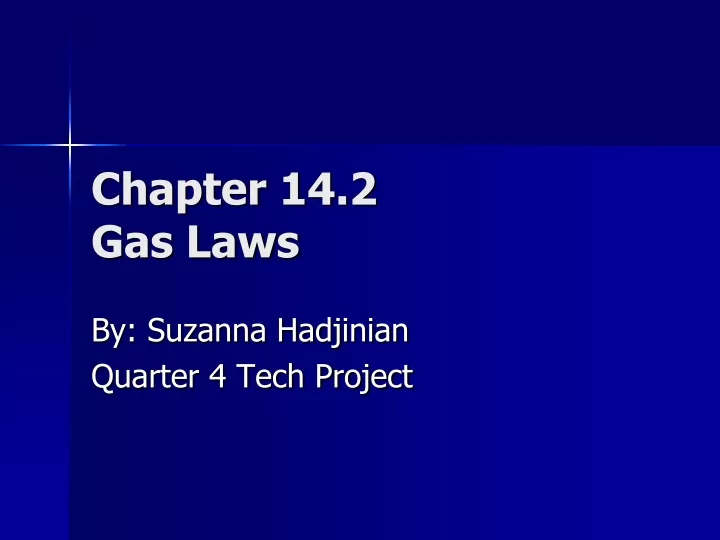 chapter 14 2 gas laws