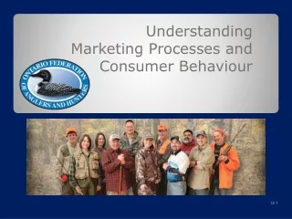 Understanding  Marketing Processes and Consumer Behaviour