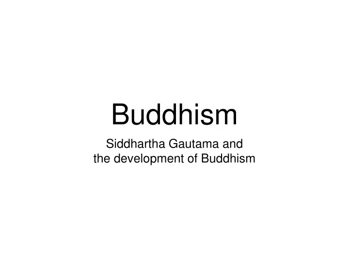 buddhism