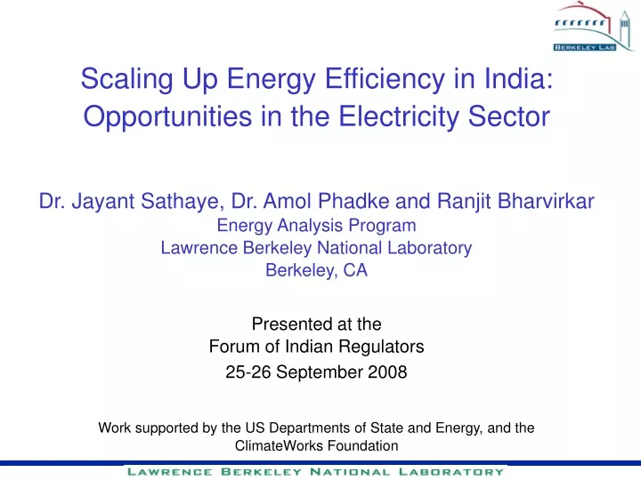 scaling up energy efficiency in india