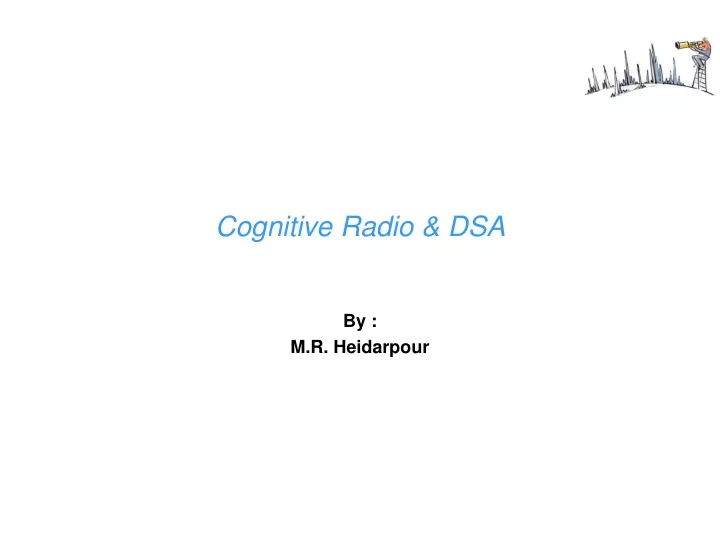 cognitive radio dsa